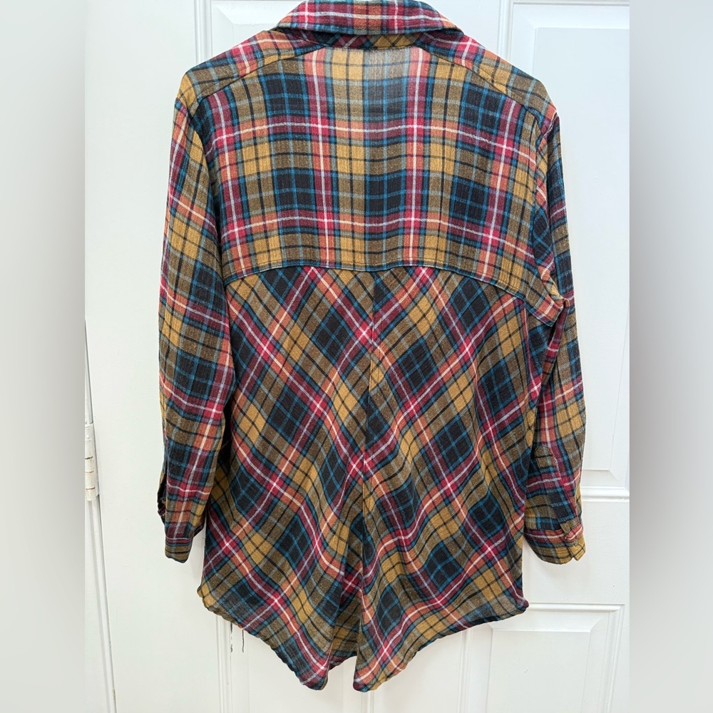 Free People Multicolor Plaid Shirt - Picture 9 of 11